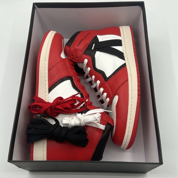 Gabriel Salcedo High Top Sneakers, Premium Leather size US 10 Limited Edition - Picture 10 of 12